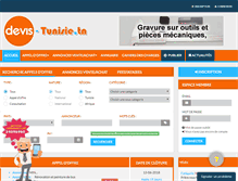Tablet Screenshot of devis-tunisie.net